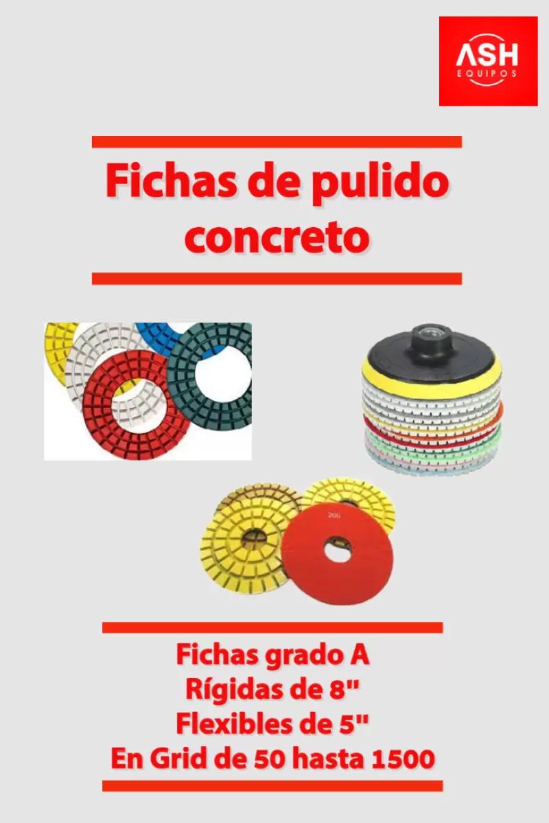 Ficha de pulido flexible de 8